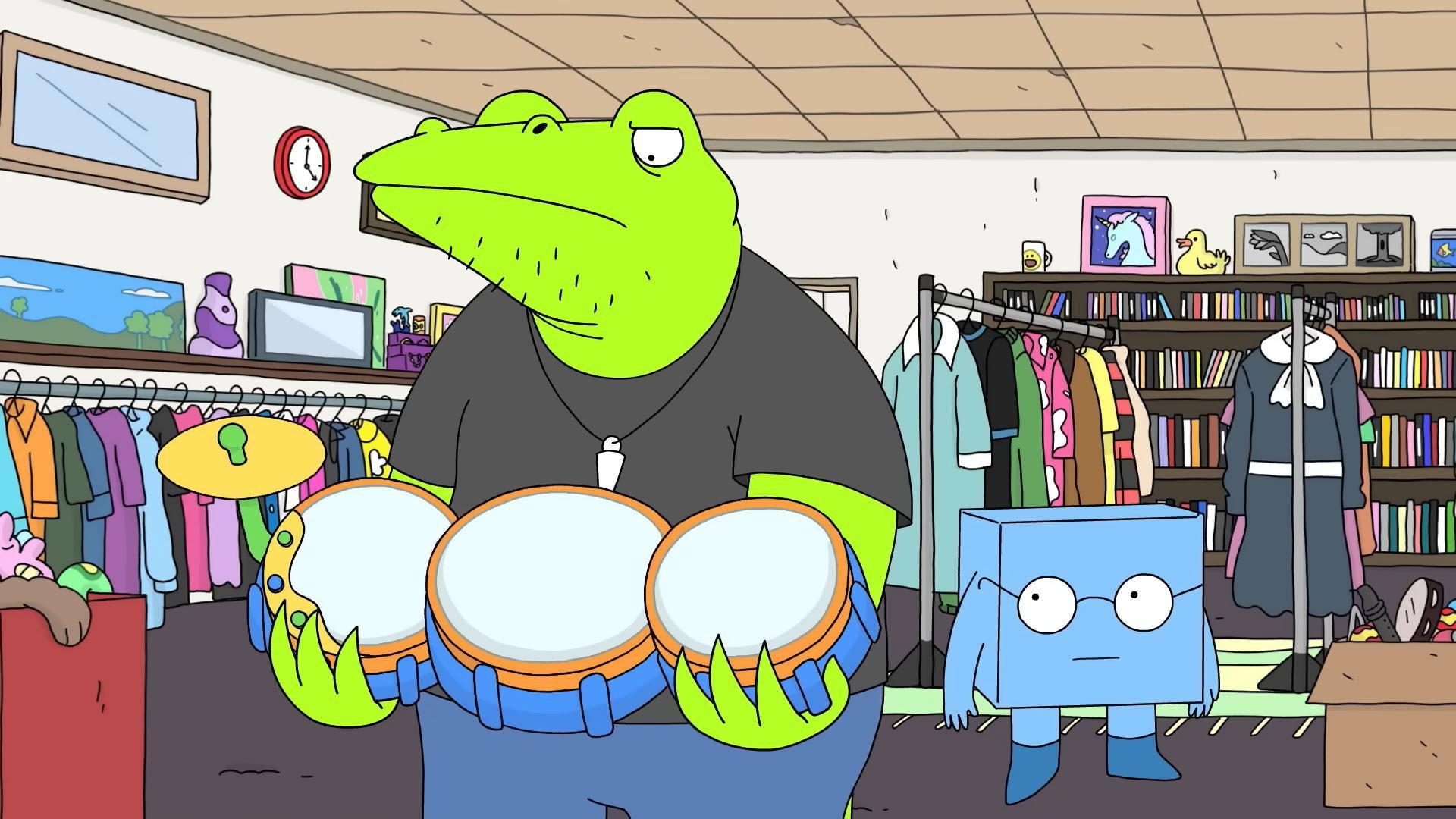 Crocodile and Cube: In the Studio